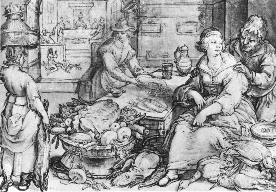 Cuadros lienzo de Hendrick Goltzius con acabado artístico premium para salón de 60x90cm