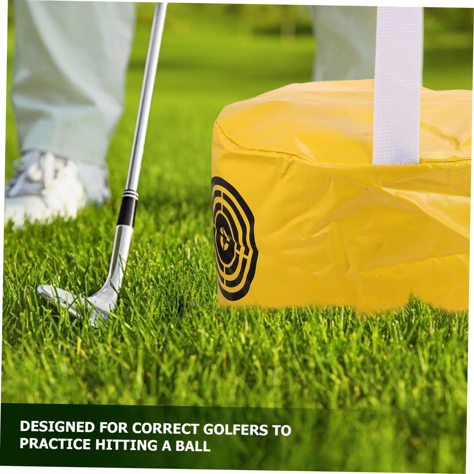 HEMOTON Borsa da Allenamento Swing Golf PVC Gialla per Pratica Potenza