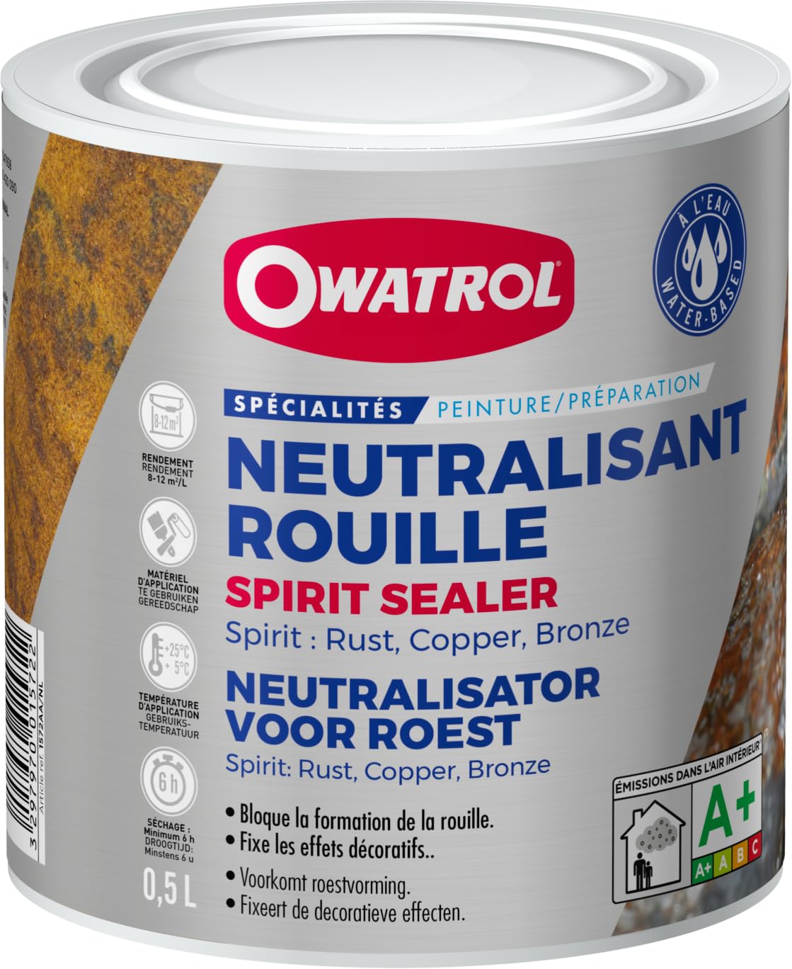 OWATROL - SPIRIT SEAKER - Neutralisant rouille - 0.5L