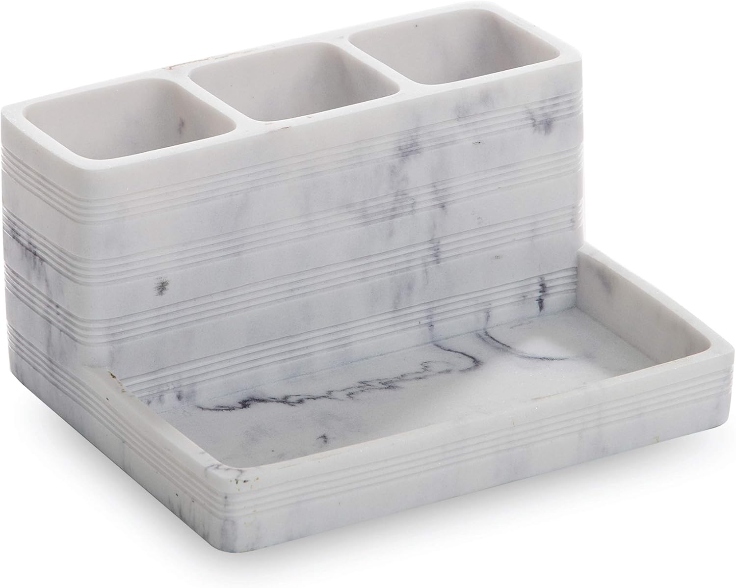 BINO Multi Purpose 3 Compartment Organizer with Tray Makeup Brush