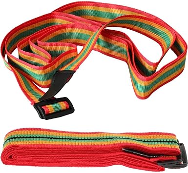 African Drum Strap, Tricolor Portable Djembe Shoulder Belt, Adjustable Hand Drum Strap for Performance, Cotton Percussion Strap