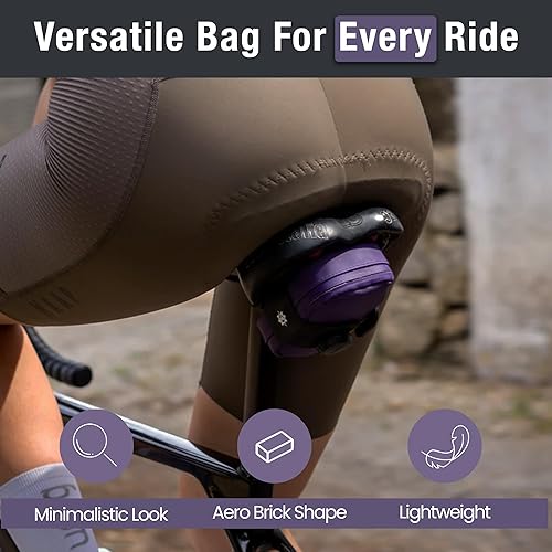Miniatura 5 de Lumiere & Co. Bolsa de asiento de bicicleta, Bolsa de bicicleta de carretera, Bolsa de asiento de bicicleta pequeña, Bolsa de asiento de bicicleta,