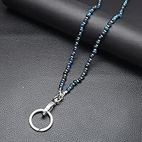 Vista 2 de Cordón para mujer, cordones con cuentas para tarjetas de identificación, soporte para profesores, llavero y correa para collar para mujeres y niñas