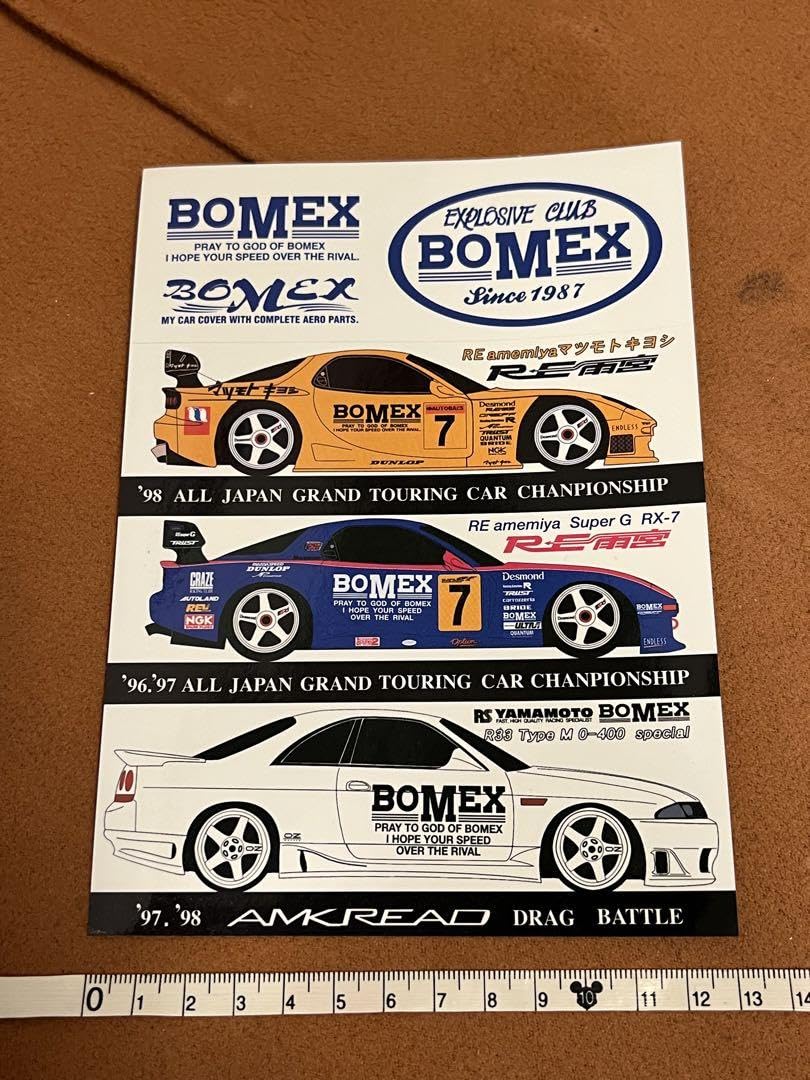 Amazon.co.jp: 正規品 当時物 RE雨宮 BOMEX ステッカー シール 走り屋 