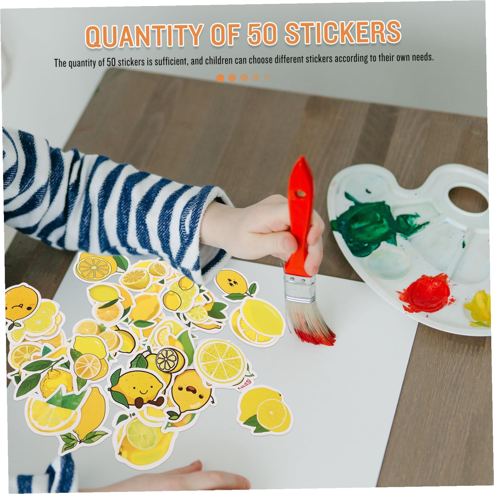 50 Pegatinas Adhesivas para Ordenador y Maletas Diseño Adorable de Limón, Material Autoadhesivo Seguro y Variedad de Patrones para Decorar y Regalar