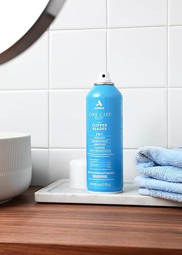 Miniatura 3 de Andis 12556 Cool Care Plus - Espray de cuchilla cortadora 5 en 1, herramienta profesional de aseo con fácil limpieza, enfriamiento, desinfección,