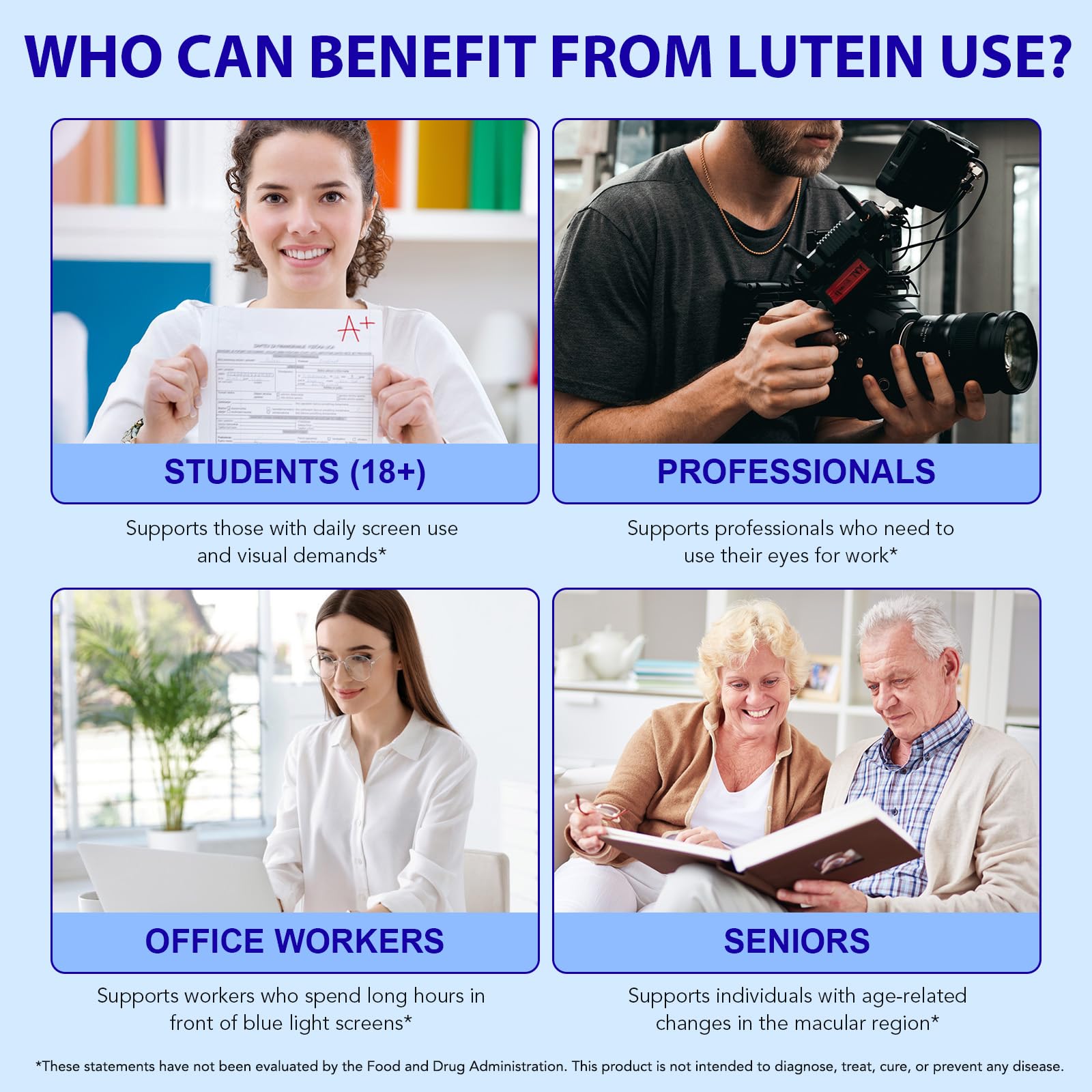 Lutein Zeaxanthin Kapseln 40mg – Augen Vitamine mit DHA, EPA, Zink, Vitamin A, C, D, E, B6 & B12 – Nahrungsergänzung für Normale Sehkraft – 300 Softgel Kapseln