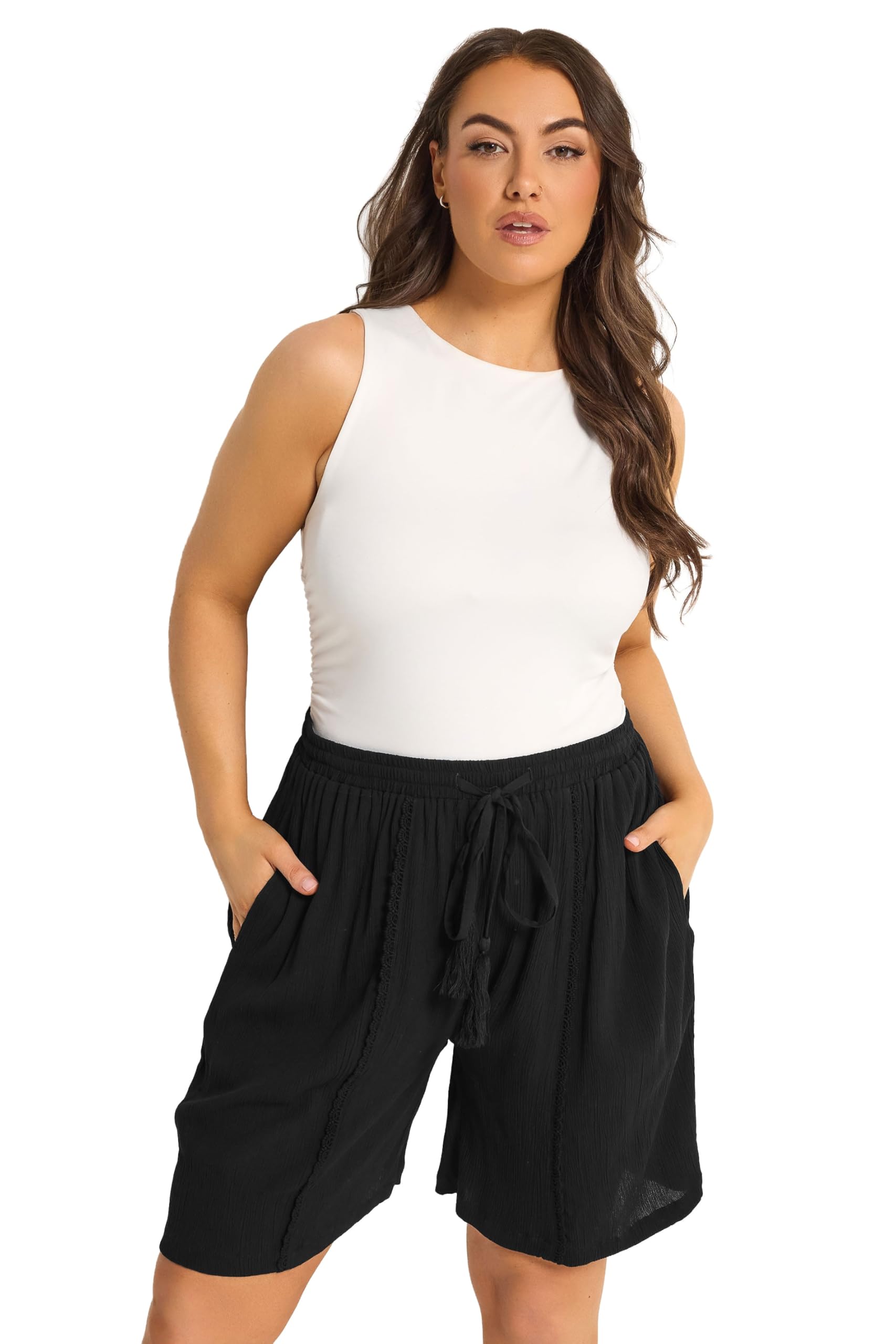 Yours - Women's Shorts - Black - Size 22-24