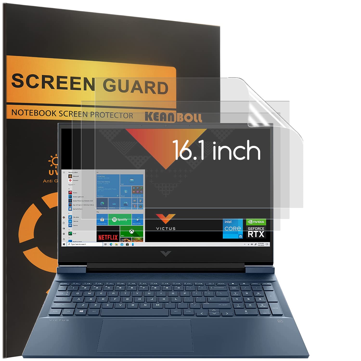 KEANBOLL3 Pack Anti Glare Matte Screen Protector for HP Omen 16.1" / HP Victus 16.1" Gaming Laptop,Eye Protection & Anti Fingerprint Screen Filter