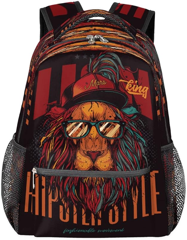 Mochilas de viagem para laptop para mulheres, homens, rosto de leão, mochilas escolares modernas, mochilas casuais para meninos, meninas, trabalho, caminhadas, acampamento, Multicor, Medium, Mochilas Daypack em oferta na Shopee Mochilas de viagem para laptop para mulheres, homens, rosto de leão, mochilas escolares modernas, mochilas casuais para meninos, meninas, trabalho, caminhadas, acampamento, Multicor, Medium, Mochilas Daypack em oferta na Shopee