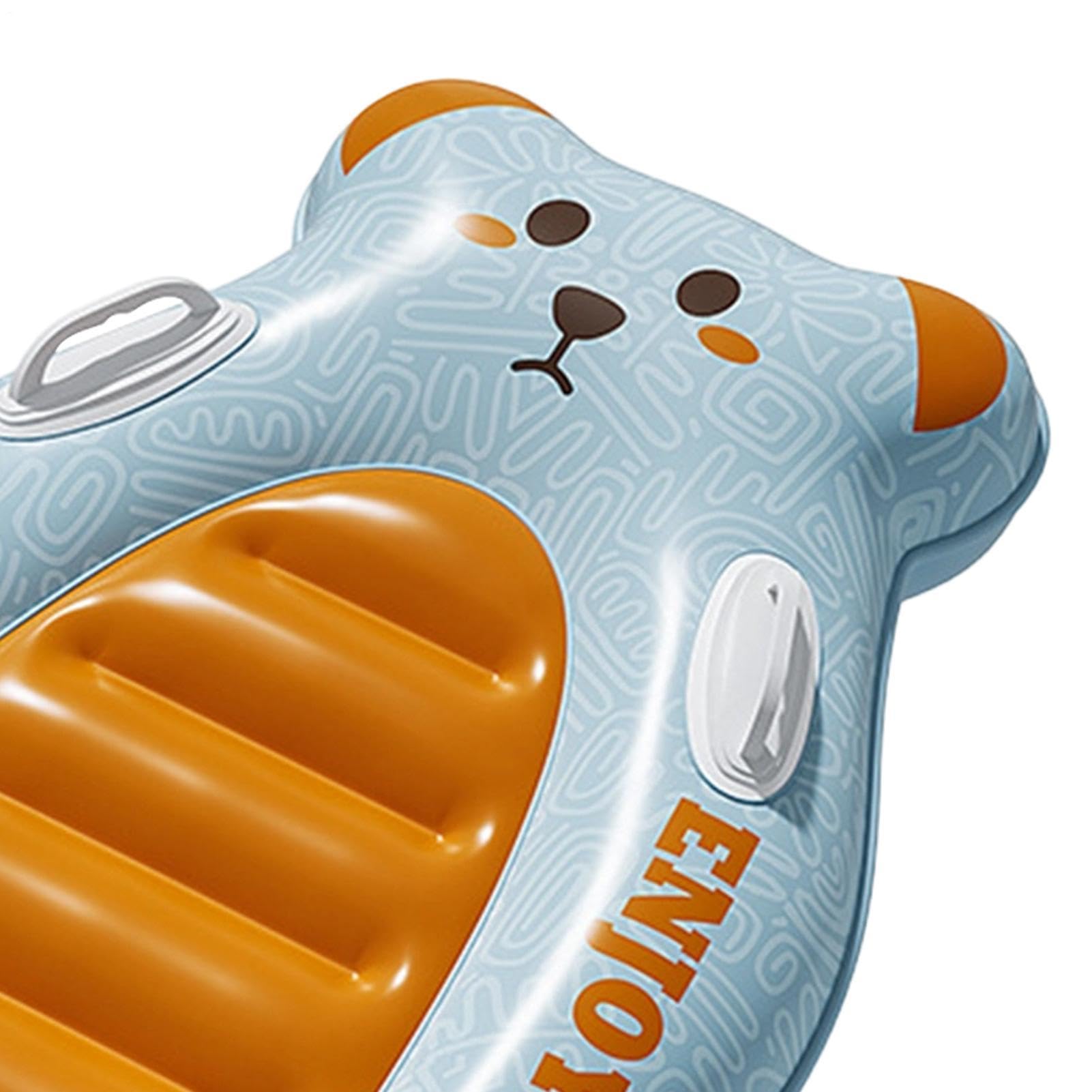 Surf Body Board Aufblasbares Bodyboard für Kinder, tragbares Surfbrett mit Griffen, langlebiges Board am Meer für Pool-Schwimmer, für und Mädchen, Sommerurlaub, Park