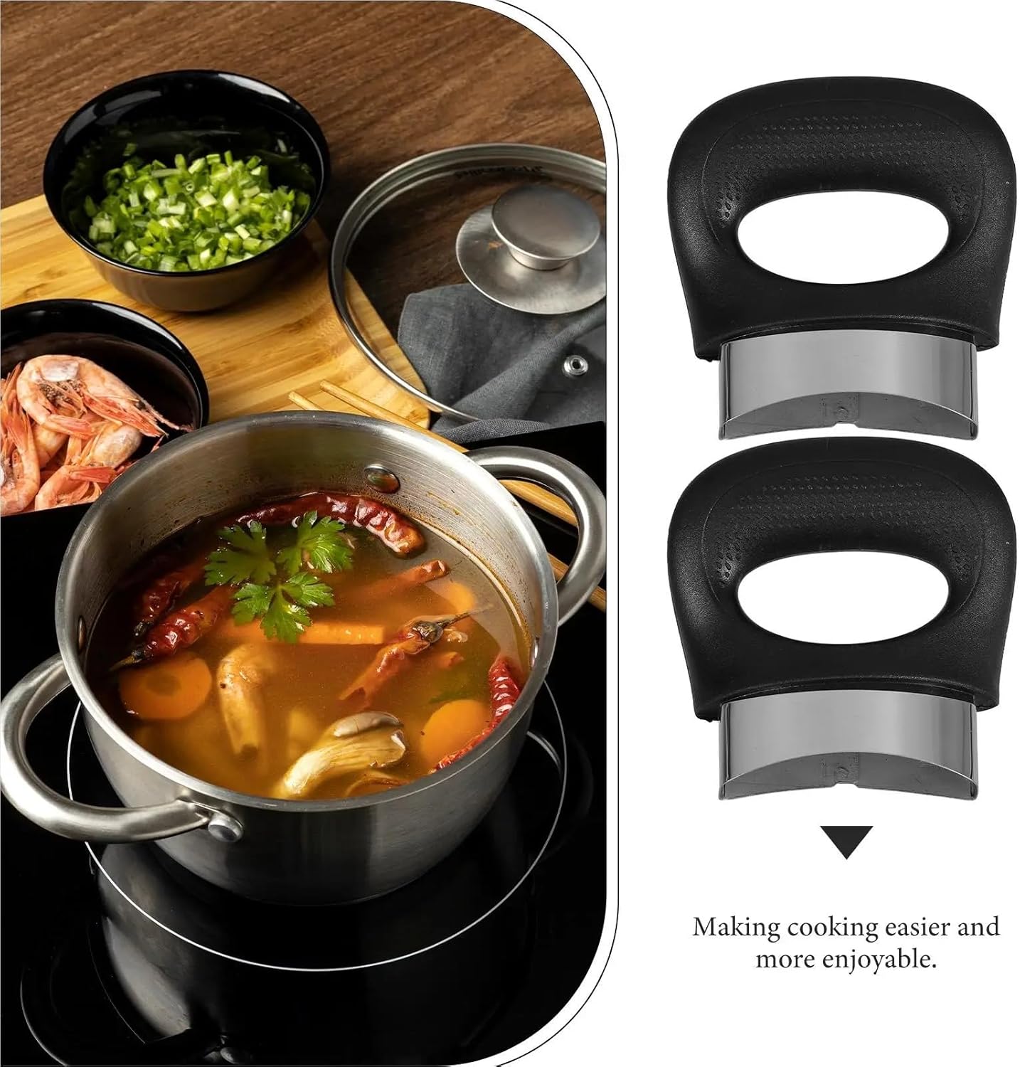 Pot Handles Replacement 10Pcs Replacement Pot Short Side Handles Versatile Kitchen Accessories