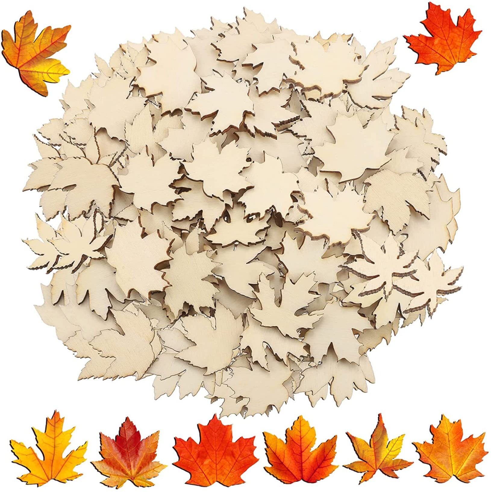 Formes de découpe en bois peint animaux de la forêt – 4 mini