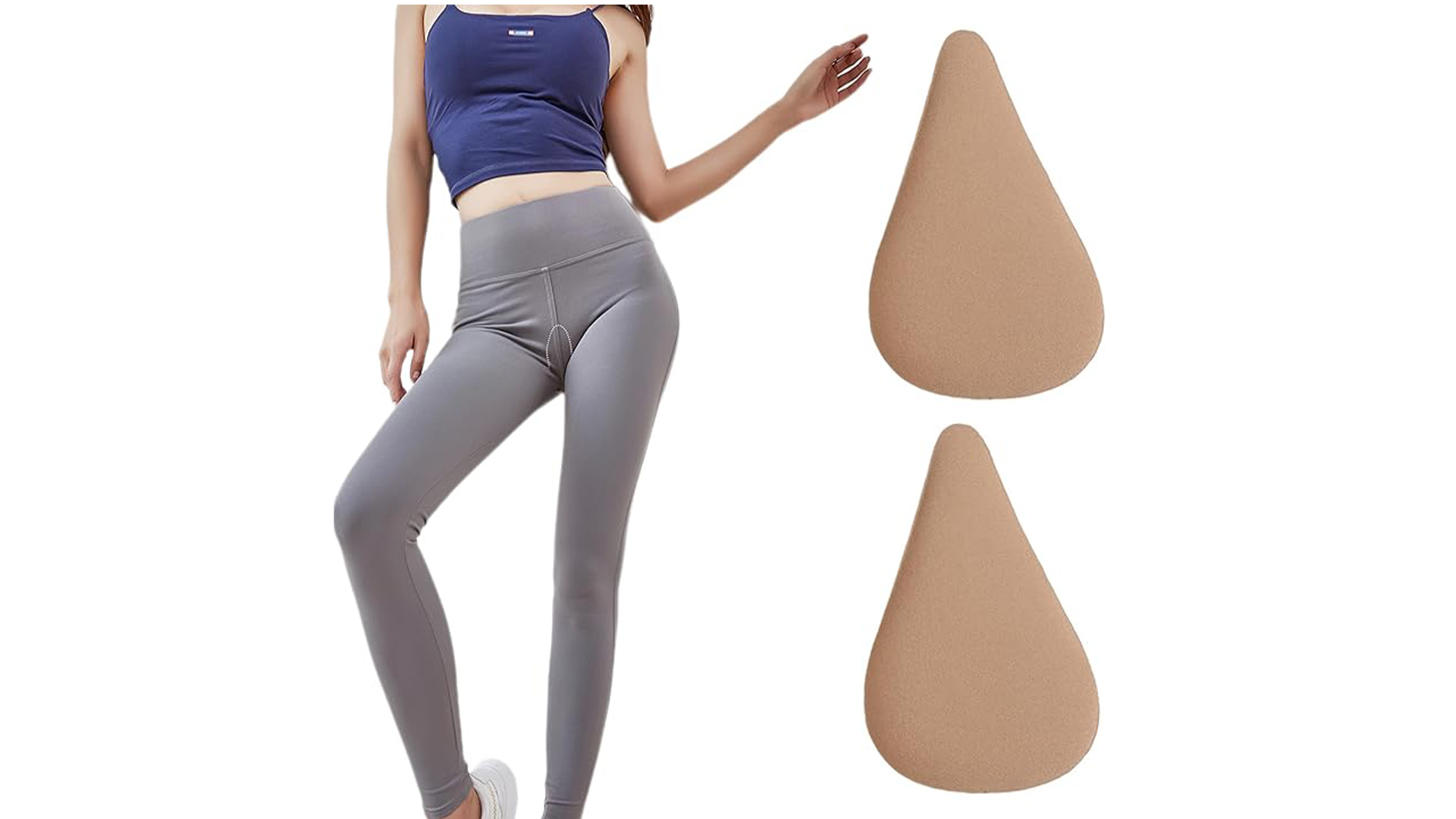 Cammello Toe Correttore Sicuro Silicone Anti Camel Toe Leggings Segreto Pad Riutilizzabili Traceless Adesivo Camel Toe Pad Per Le Donne (Trasparenza M