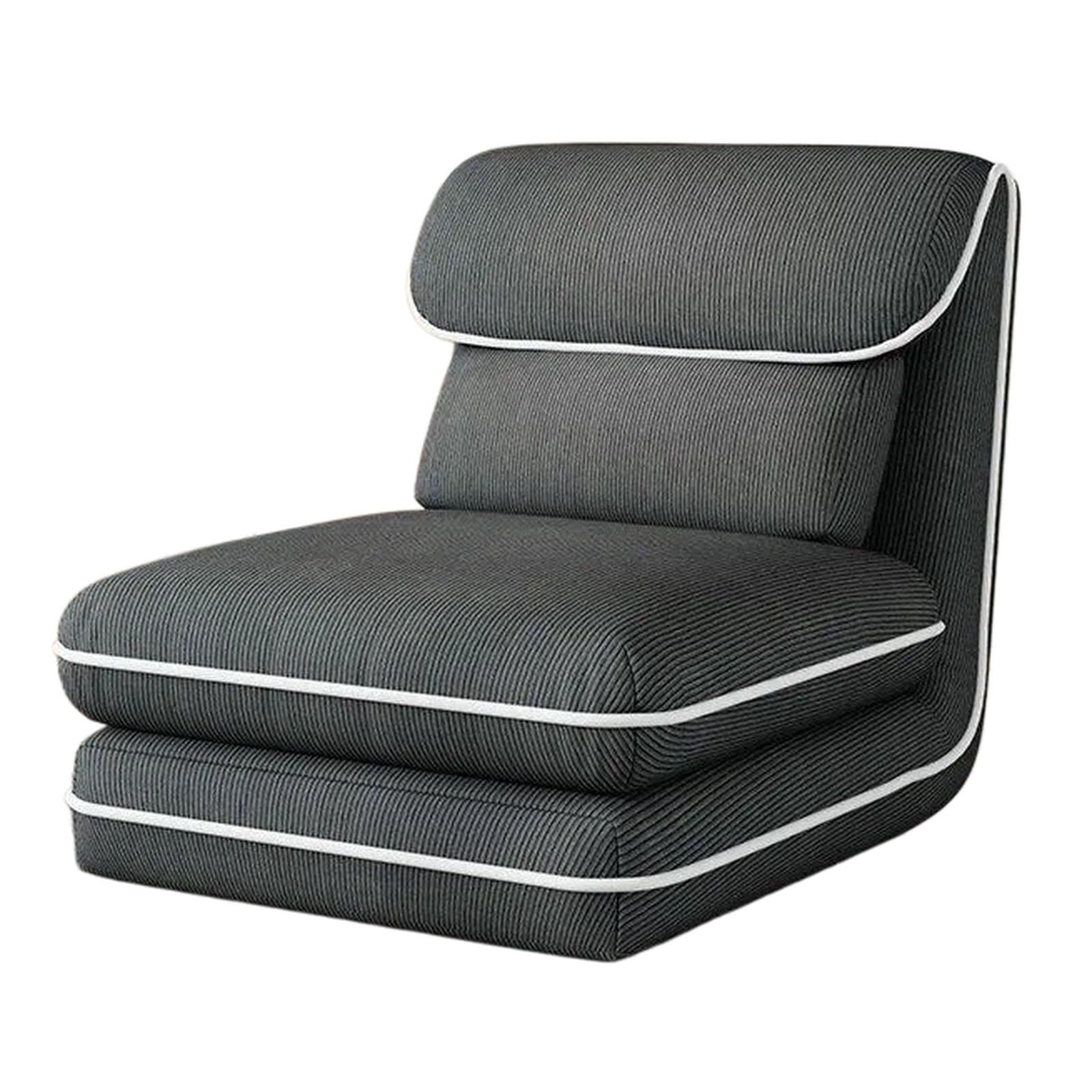 WQQYU6HKF sofa chair Tatami Lazy Sofa Chair for Bedroom Balcony Recliner Nap Single Floor Couch living room chair(Gris)