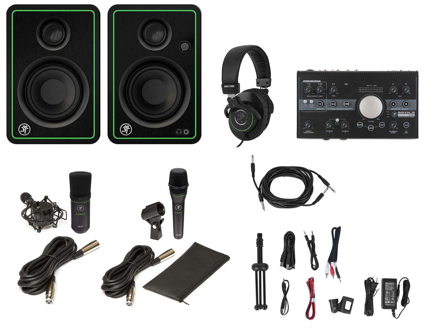 BIG KNOB STUDIO 電源ケーブル付属　【オマケ】ケーブル2本 Amazon.co.jp: Mackie Big Knob Studio Monitor Controller