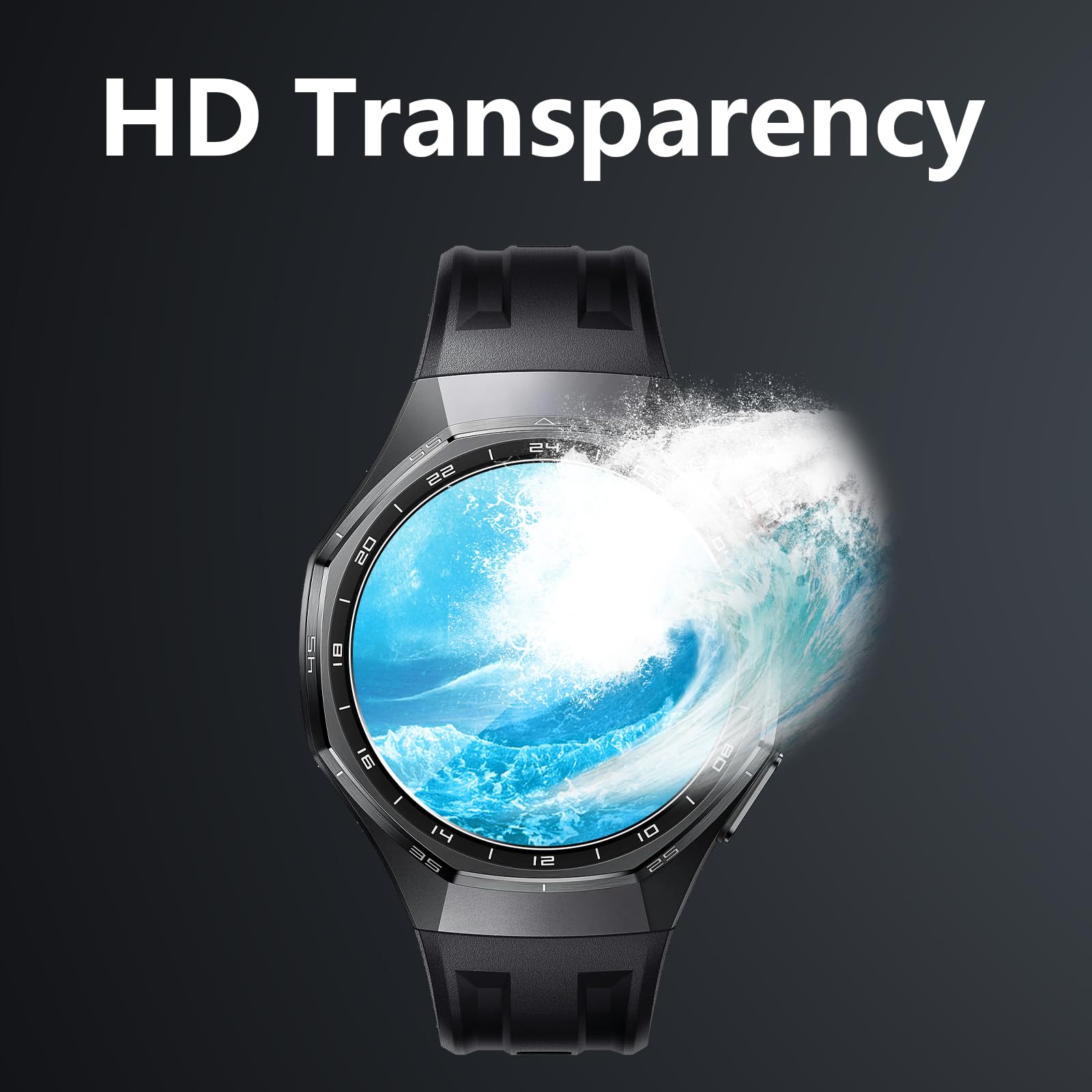 4-pak szkła hartowanego do Huawei Watch GT 6 Pro 46 mm ekranu, HD odporne na zarysowania szkło hartowane ochraniacz ekranu do Huawei GT6 Pro 46 mm