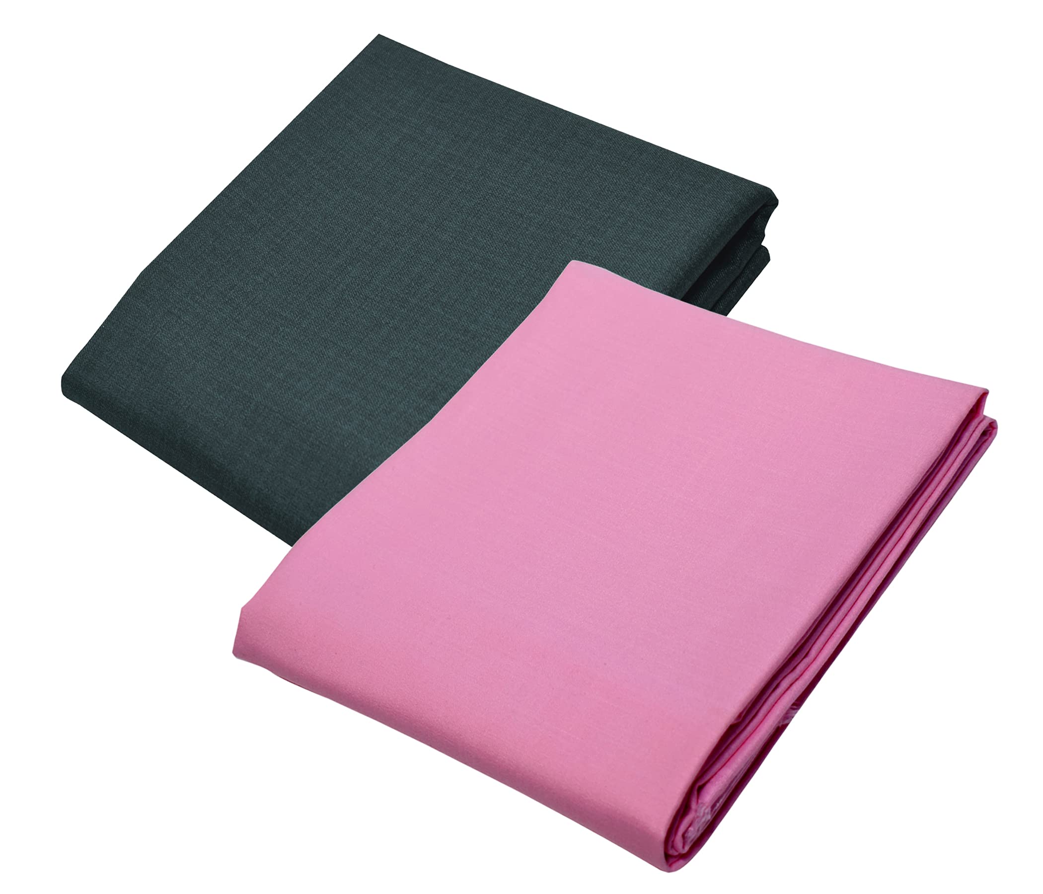 KUNDAN SULZ GWALIOR Men's Cotton Shirt & Trouser Fabric Combo Set (Un-Stitch; 1.20 & 2.25 Meter: Dark Blue & Baby Pink)-picture-22
