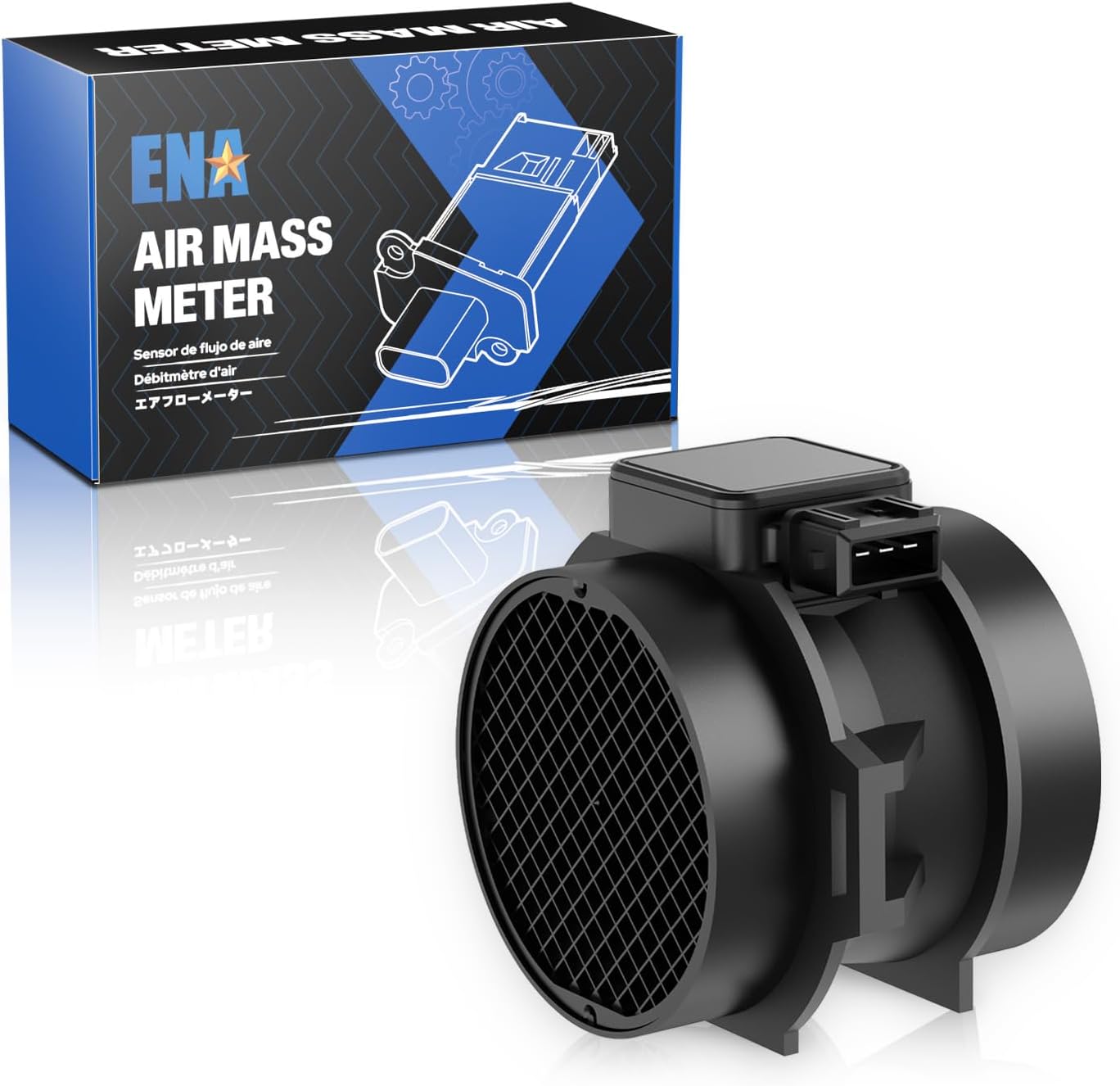 ENA Mass Air Flow Sensor Meter MAF Compatible with BMW 325i 325Ci 325xi 323i 323Ci 525i 328i 328Ci 528i Z3 Hyundai Sonata Verona 1999 2000 2001 2002 2003 2004 2005 2006 Replacement for 13621432356