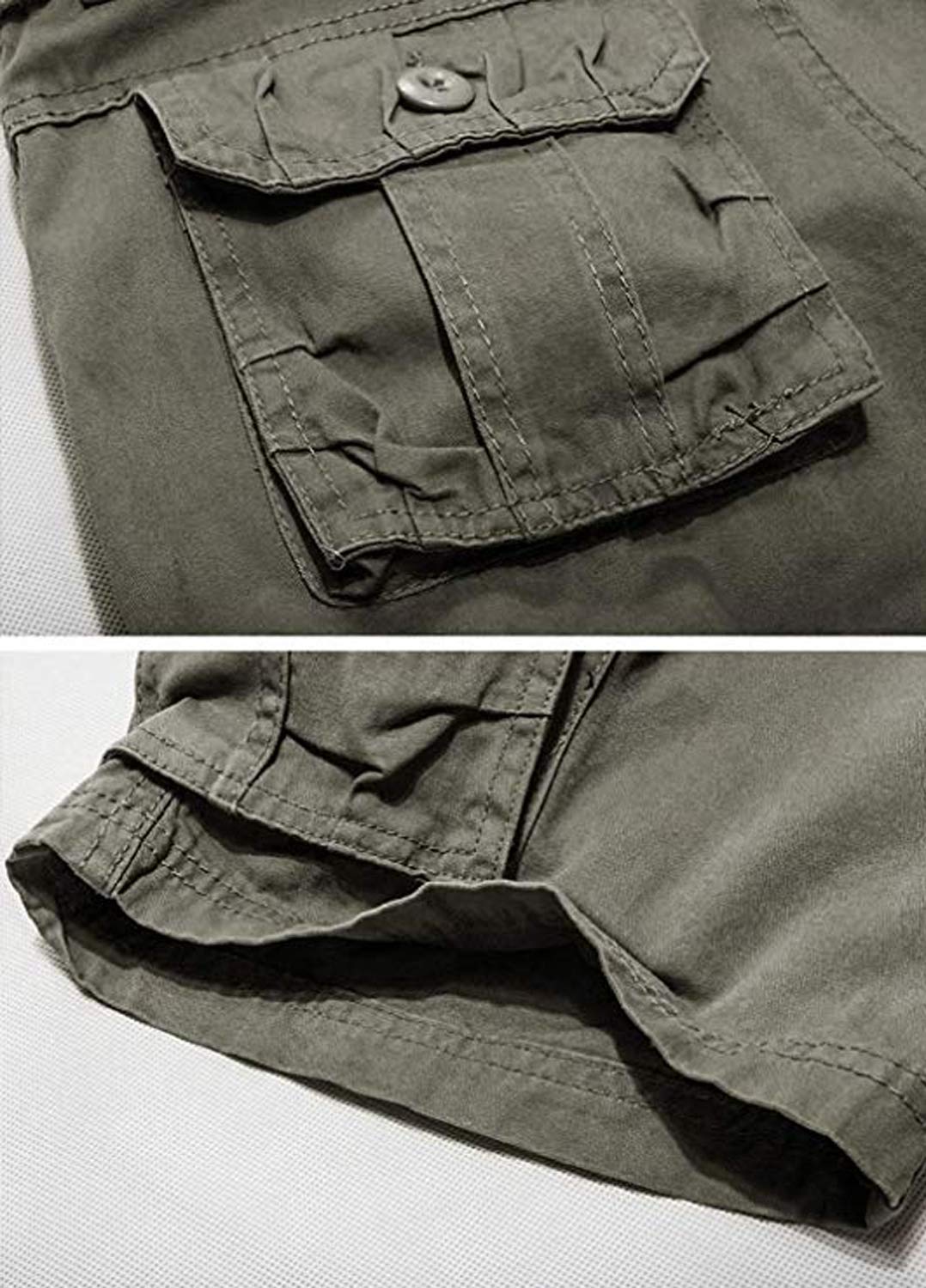 Hommes Shorts Bermudas Cargo Outdoor Coton Casual Lâche avec Poche