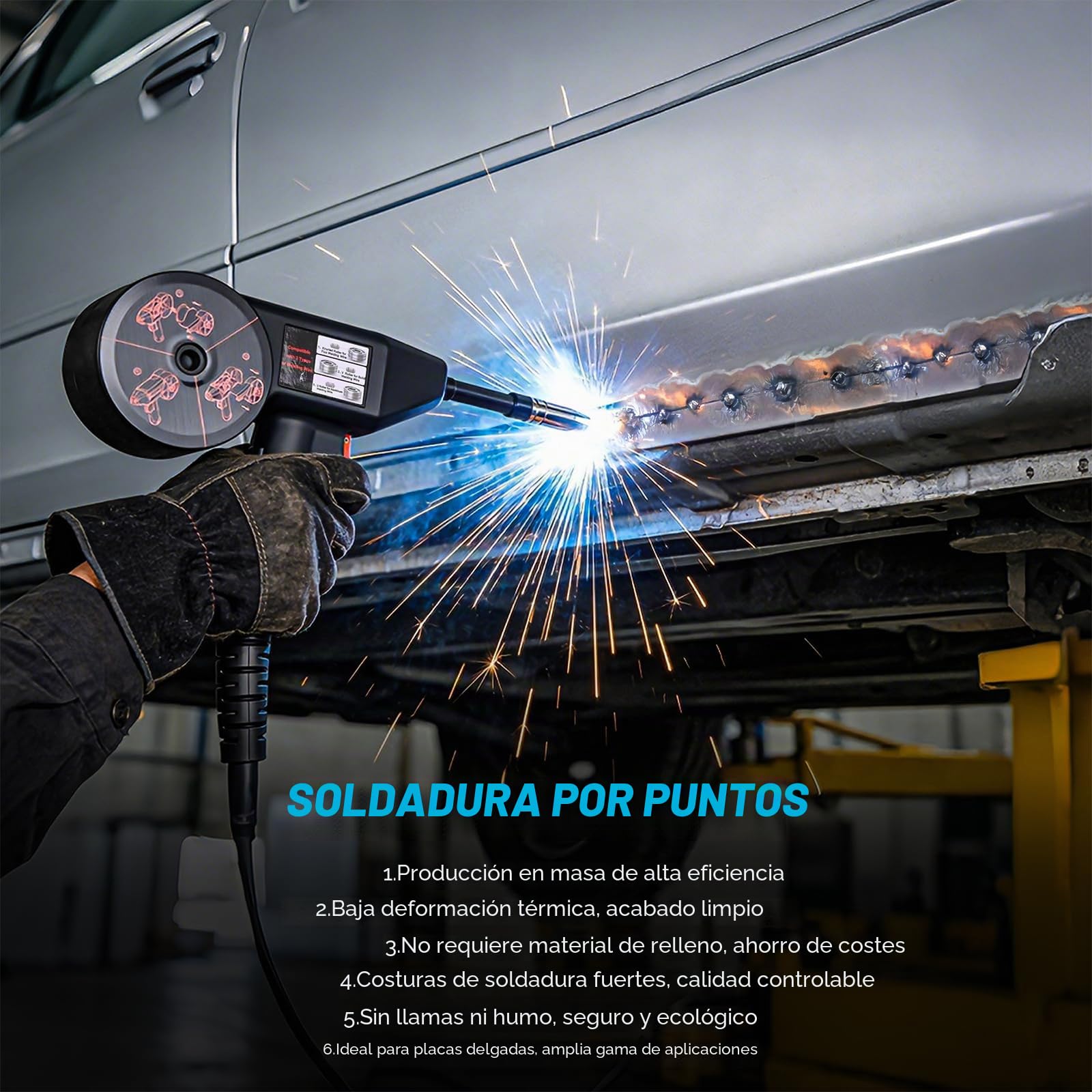 Reboot Soldador Aluminio 7 en 1 – MIG, TIG, MMA, Plasma y Puntos | Incluye Pistola Bobina y Antorcha TIG. Cortador Plasma 30A Non-HF. Para Coche, Taller y Exterior | Incluye pistola de bobina y quemador TIG