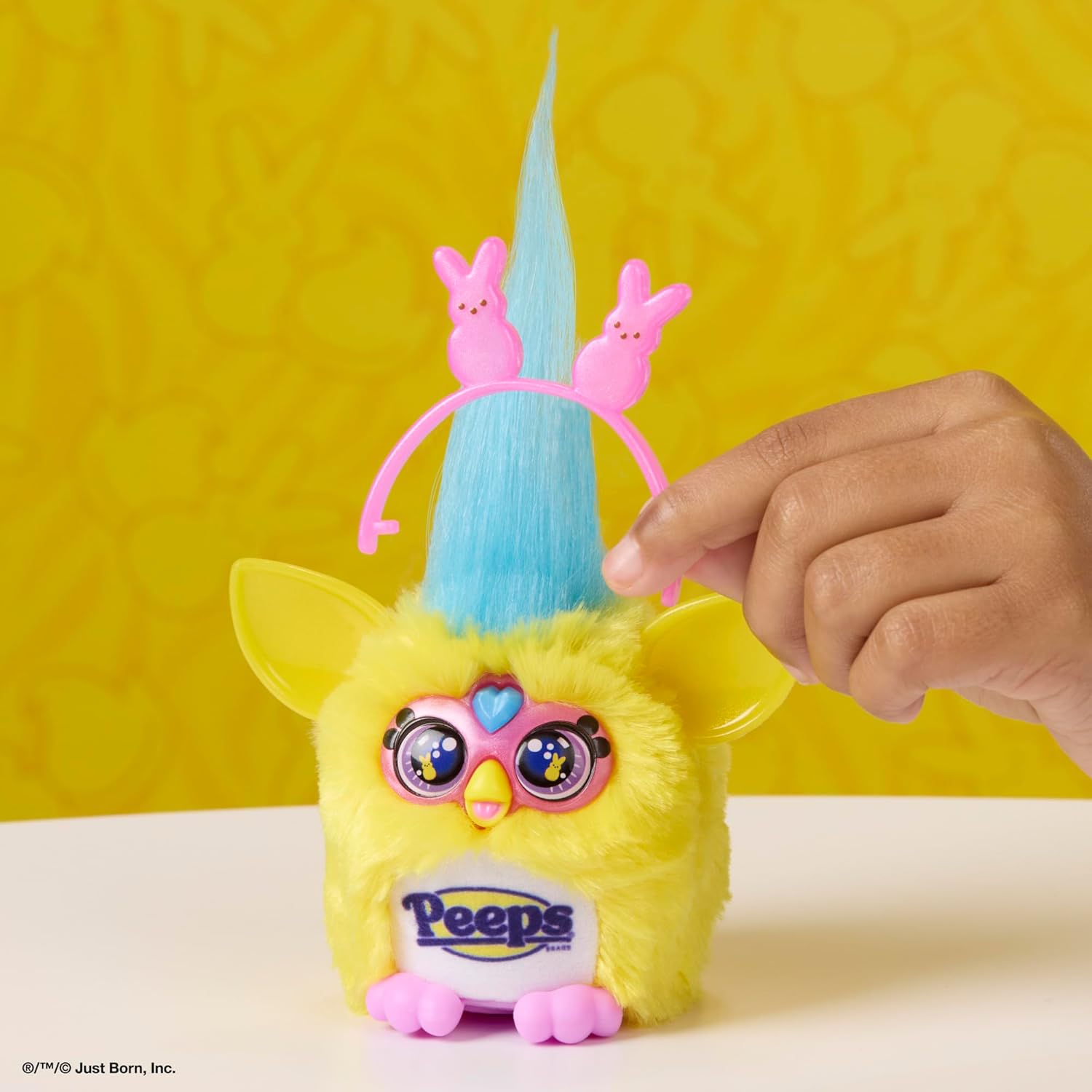 Furby Furblets Peeps Mini 3-Inch Electronic Plush Candy Toys for Kids 6+ – Easter Basket Stuffers