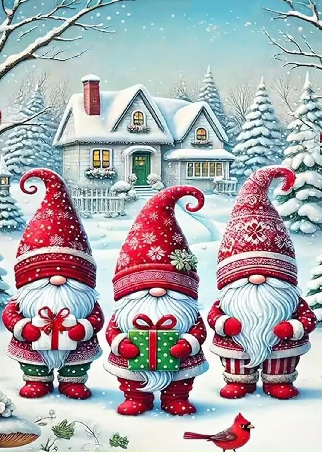 CHWGLFGG Christmas Diamond Art Kits for Adults Beginners