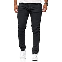 Red Bridge Men's Drainpipe Jeans Slim Fit Denim-Coloured