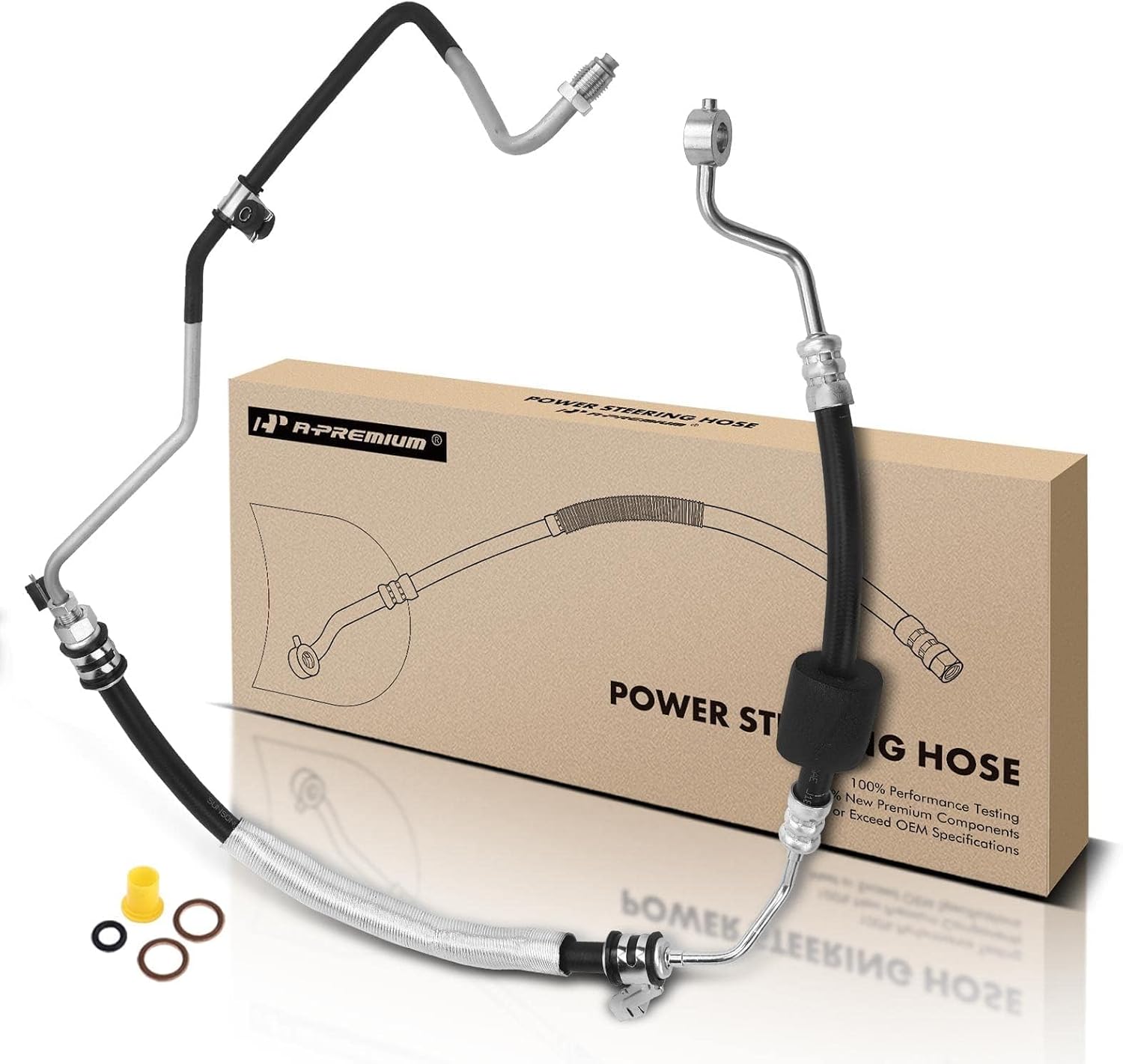 A-Premium Power Steering Hose Pressure Hose Line Assembly Compatible with Kia Forte/Forte Koup 2010-2013 Forte5 2012-2013 2.0L 2.4L Replace# 575101M100