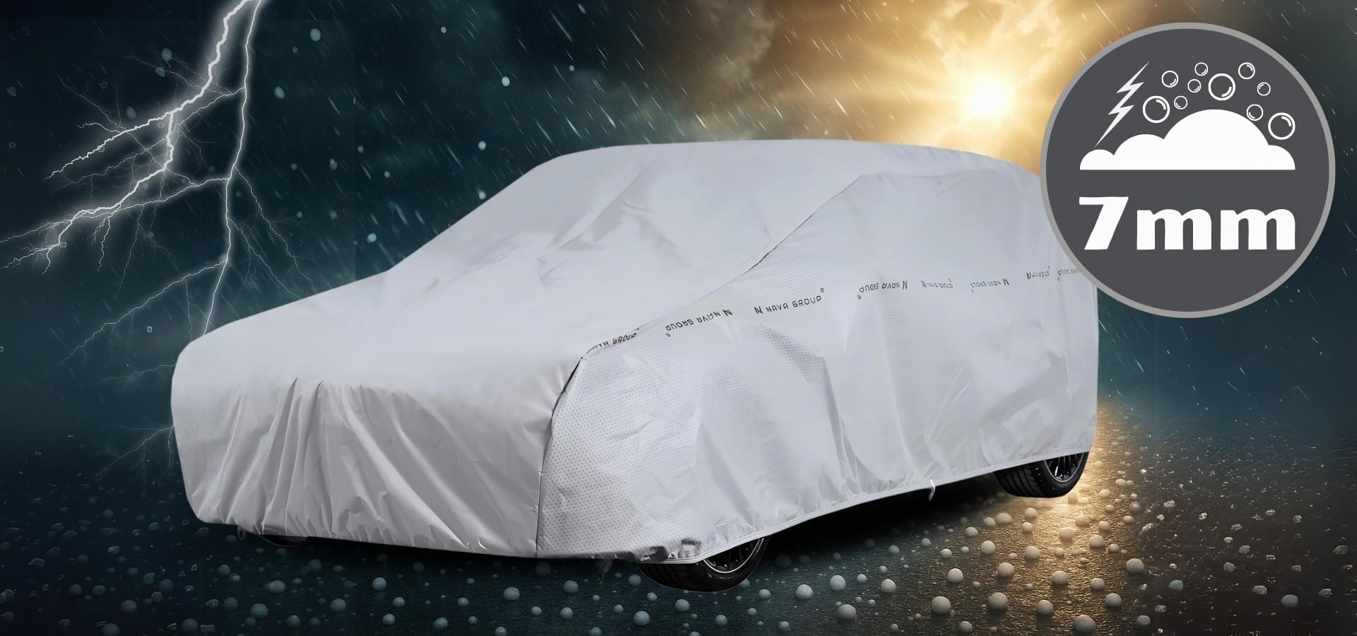 Copertura antigrandine per auto grandine 7 mm auto grandine S1 380-405 Hatchback