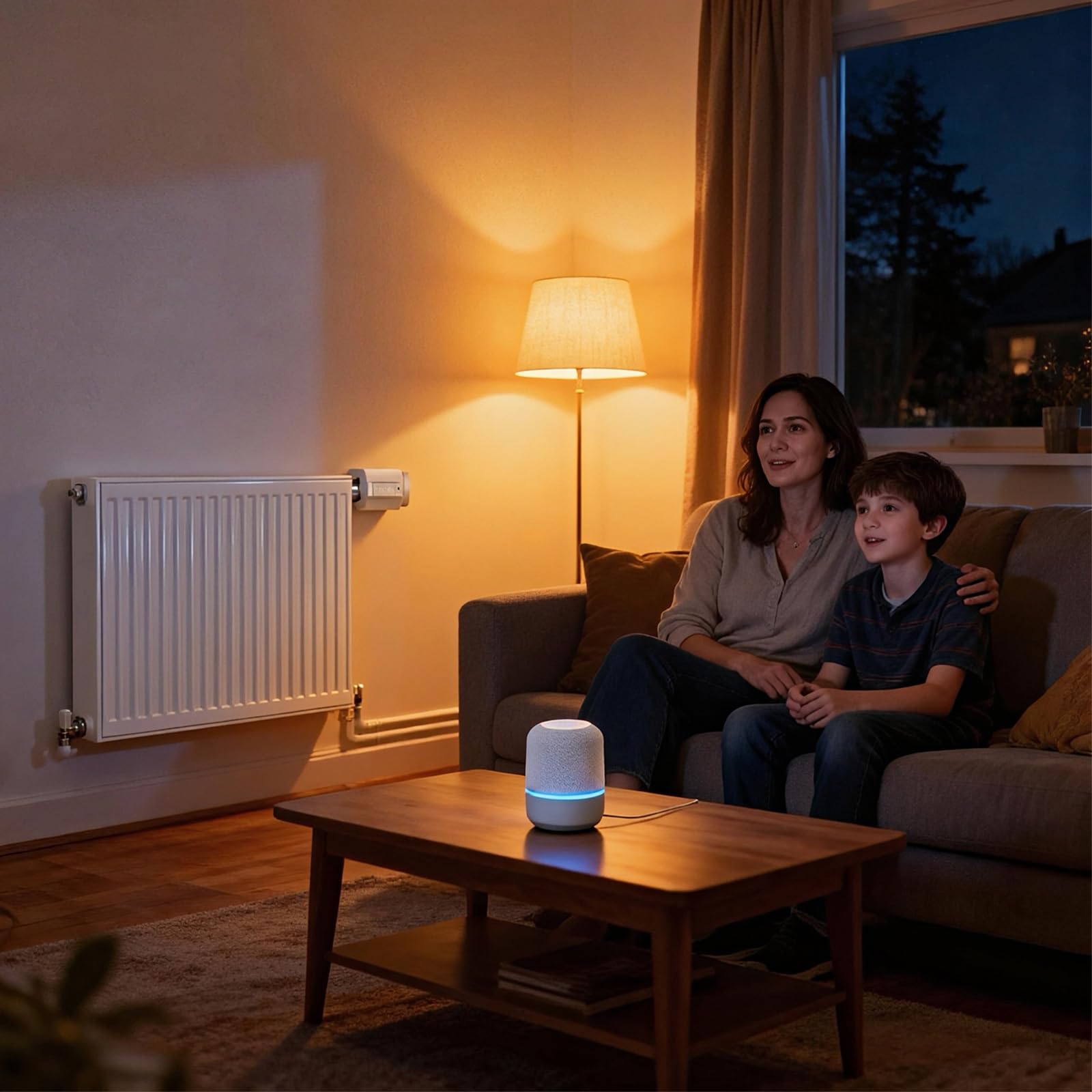 Smart Valvole Termostatiche per Termosifoni Zigbee,Controllo app Smart Life,Valvola Termostatica Controllo Vocale per, Alexa e Google Home
