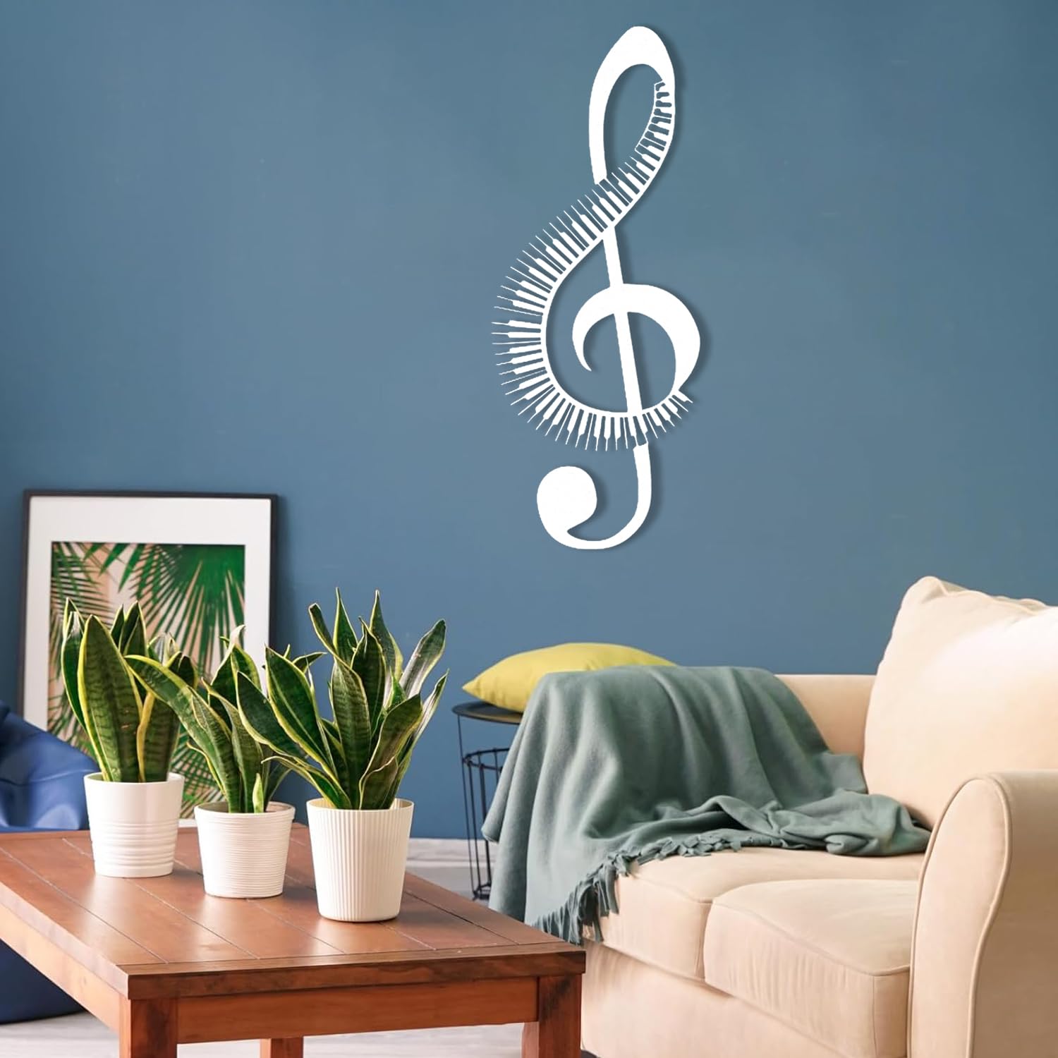 Genérico Arte de Pared con Notas Musicales de Metal, partituras Musicales de Metal, decoración para el hogar con Notas Musicales para Sala de Estar, Dormitorio, Pasillo y escaleras, Regalo Natur