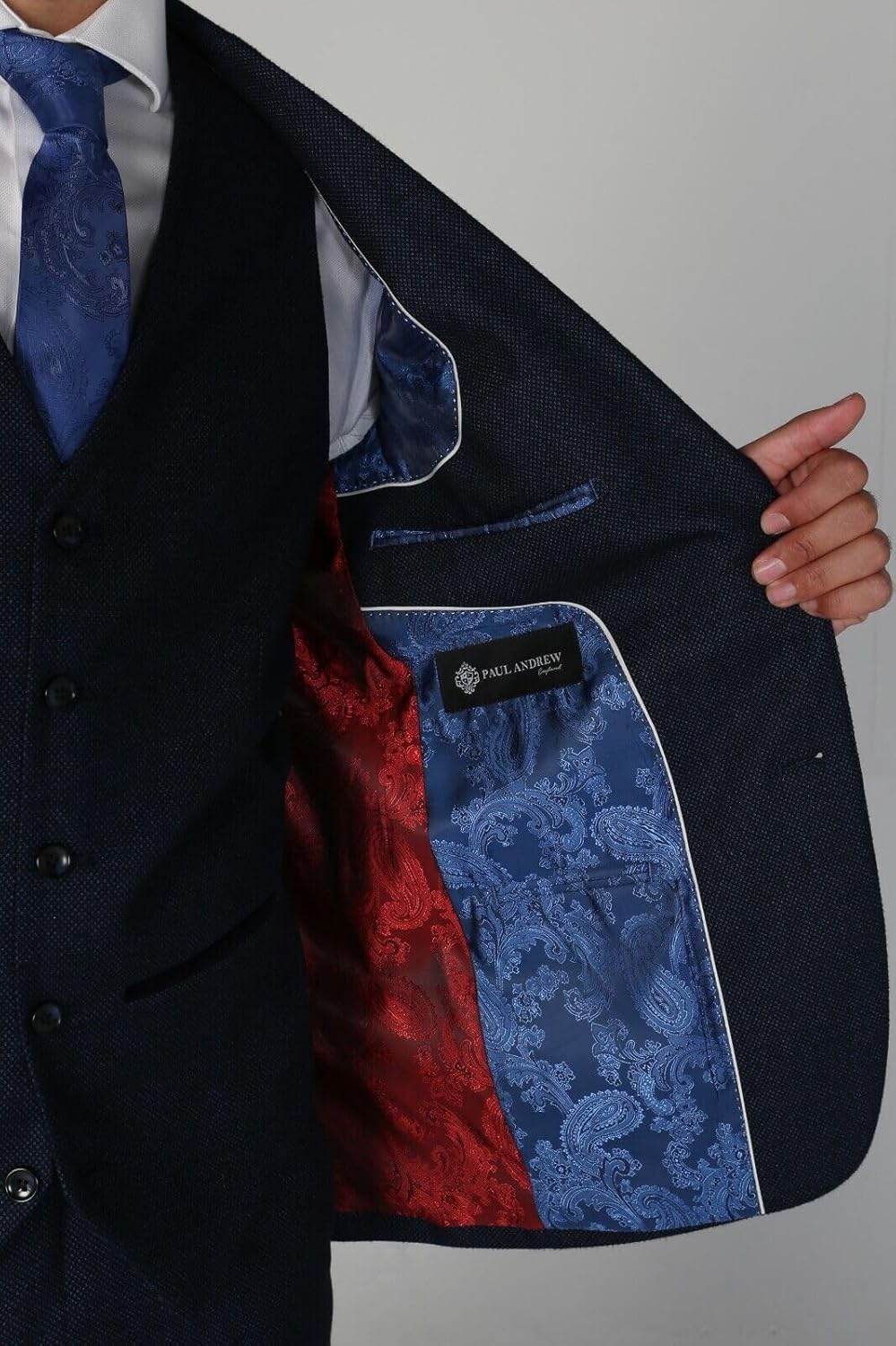 Men’s Wedding Business Retro Tweed Suit Tailored Fit 3 Piece Sold Separately Set