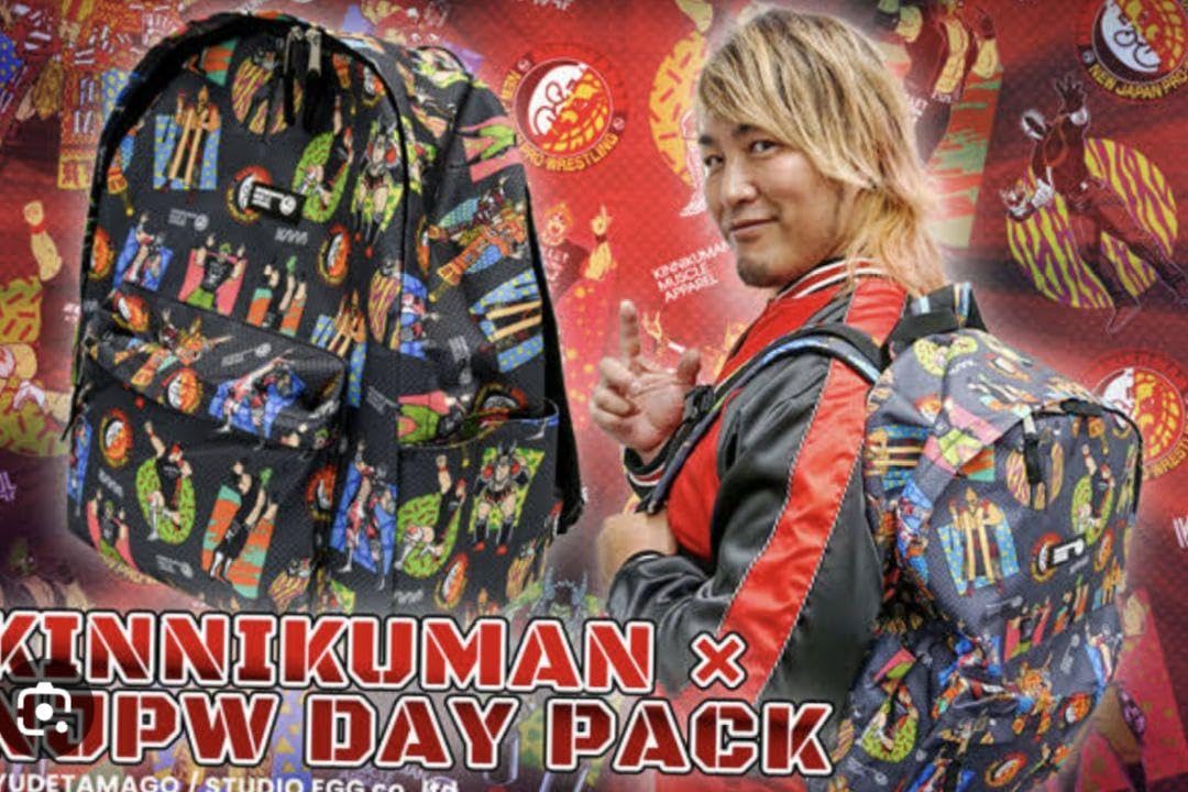 Amazon.co.jp: 新日本プロレス×キン肉マンコラボ総柄デイバッグ