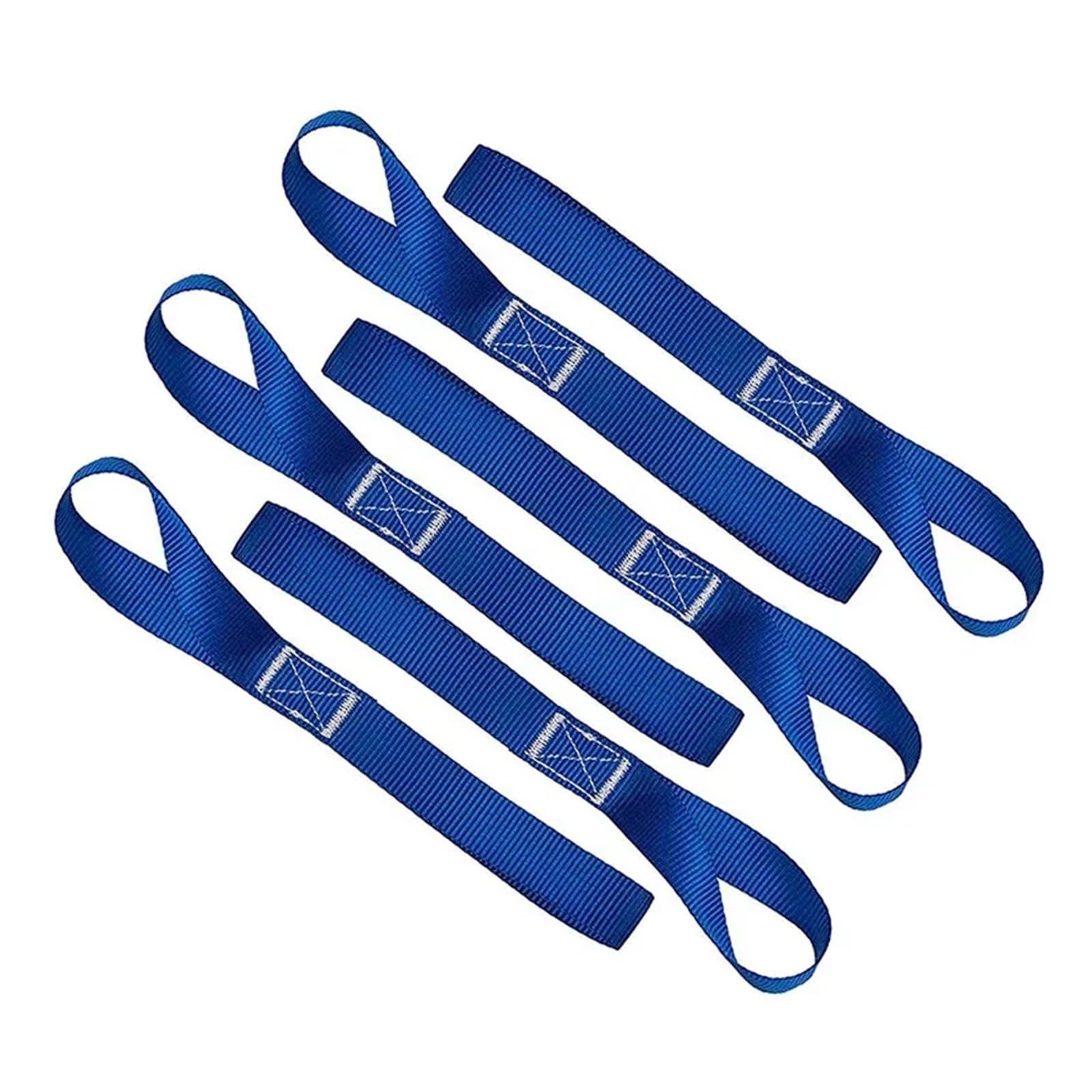 Zurrgurte, 6 Stück weiche Spanngurte zur Ladungssicherung for ATV, UTV(Royal Blue)