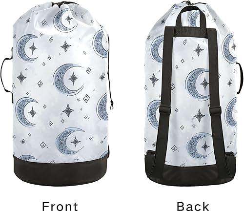 Vista 276 de Mochila de lavandería con correas ajustables para el hombro, bolsa de lavandería sucia para viajes, campamento, universidad, resistente, Rosa floral