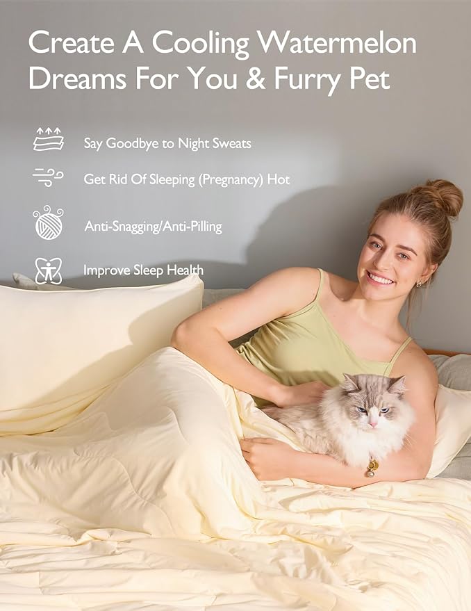 Momcozy Life CoolMurm Cooling Comforter for Hot Sleepers, King/Cali King 106"x90" Soft Breathable Pregnancy Cooling Blanket, 3-Second Cooling, 8 Hours+ Stay Cool All Night, Deep Light Grey