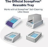 Vista 3 de Bundle of PetSafe ScoopFree Bandeja reutilizable para cajas de arena para gatos + arena de cristal prémium PetSafe ScoopFree para gatos, sin
