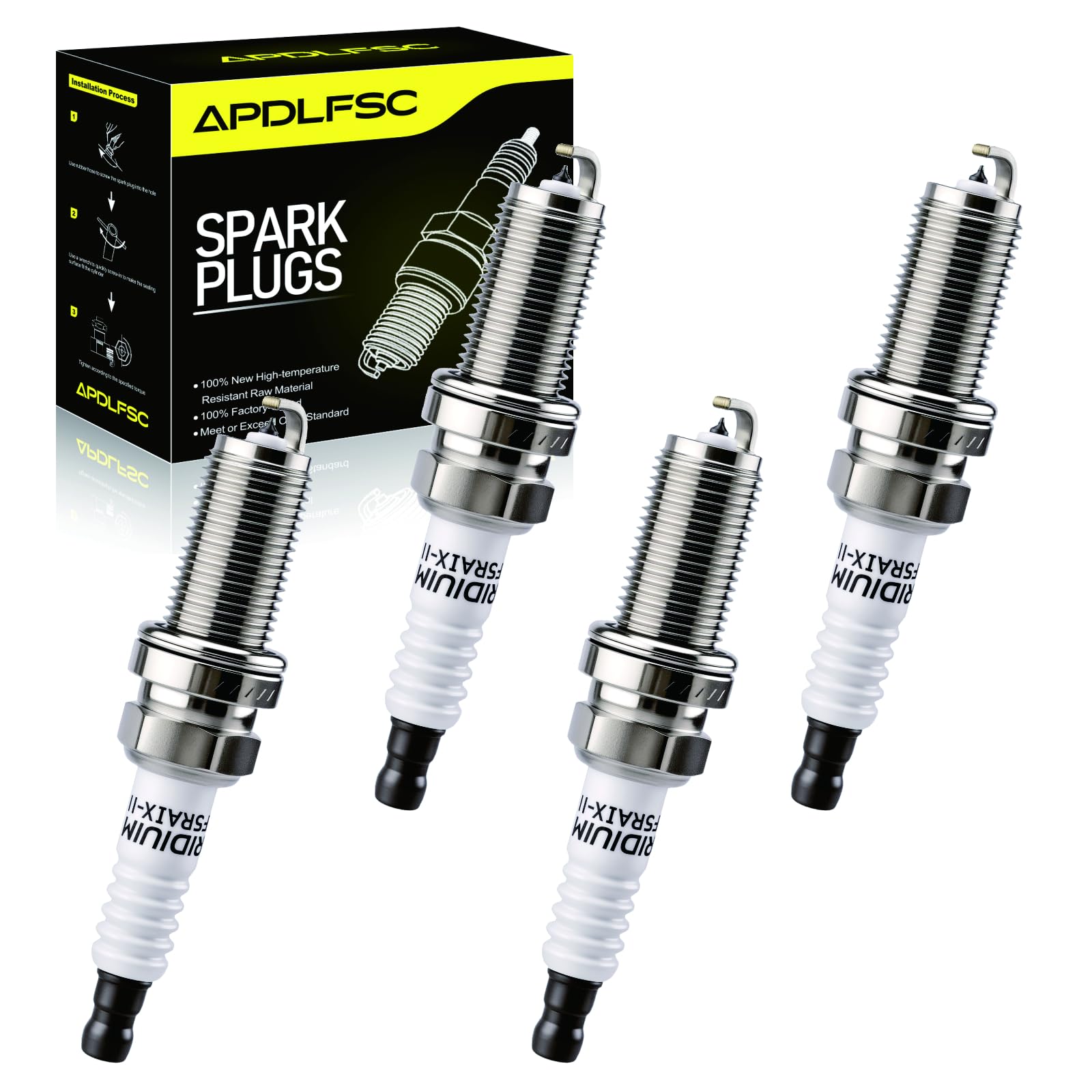 Iridium Spark Plugs 4 Pack 4469 LFR5AIX-11 Compatible with 2009-2019 toyota Highlander Camry RAV4 Sienna Venza Nissan Altima Sentra Kia Forte Optima Rondo Sorento Hyundai Santa Fe Tucson Jeep Cherokee-image-35