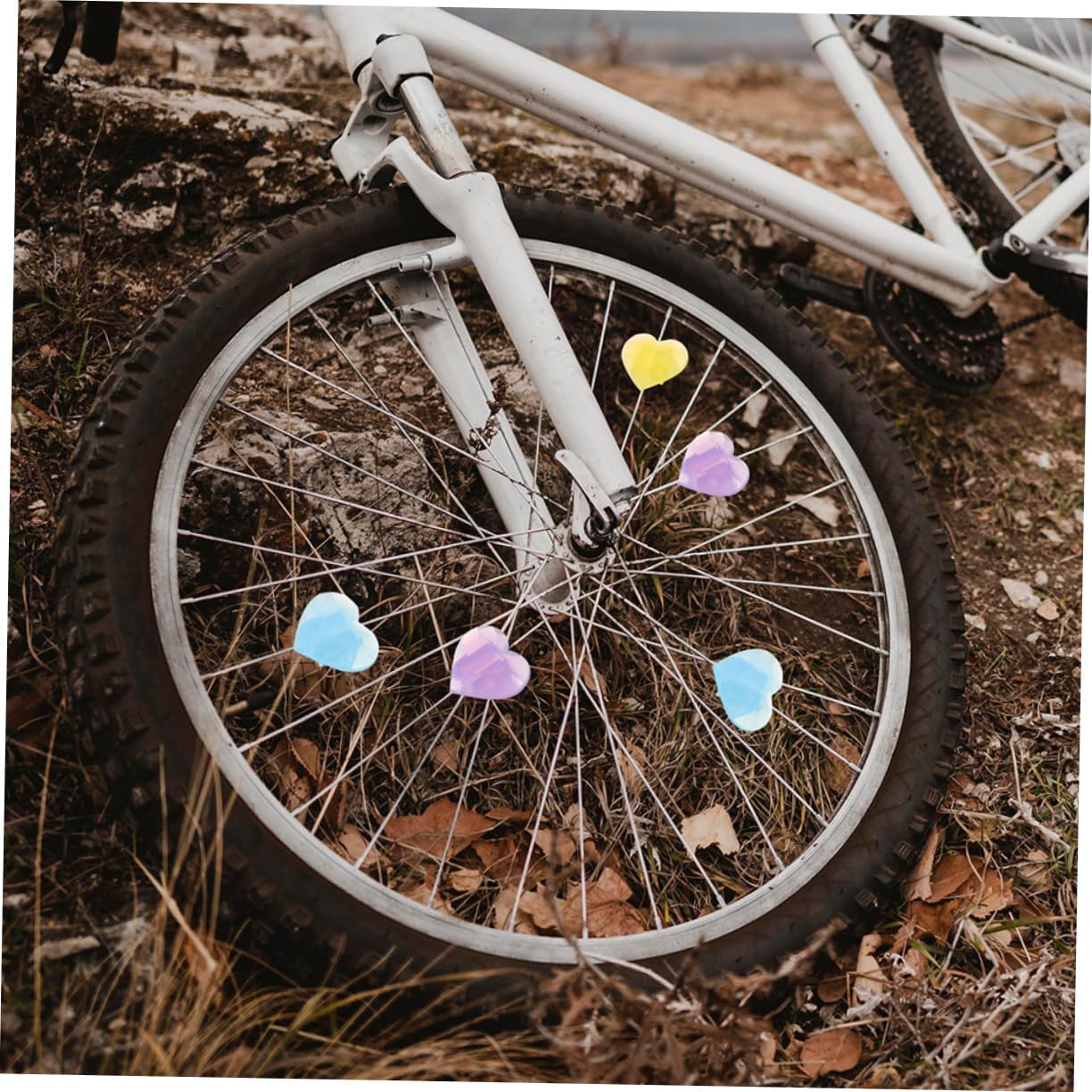 50pcs Kids Bike Bead Decorations Colorful Plastic Wheel Accessories for Boys Bicycles Easy to Install Bicycle Decor Accessories