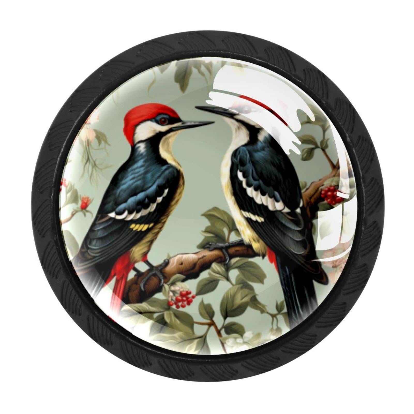 CHENZZZZ 4 Pieces Dresser Knobs Woodpecker Drawer knobs Cabinet Knobs Pull Handles for Home Kitchen Office