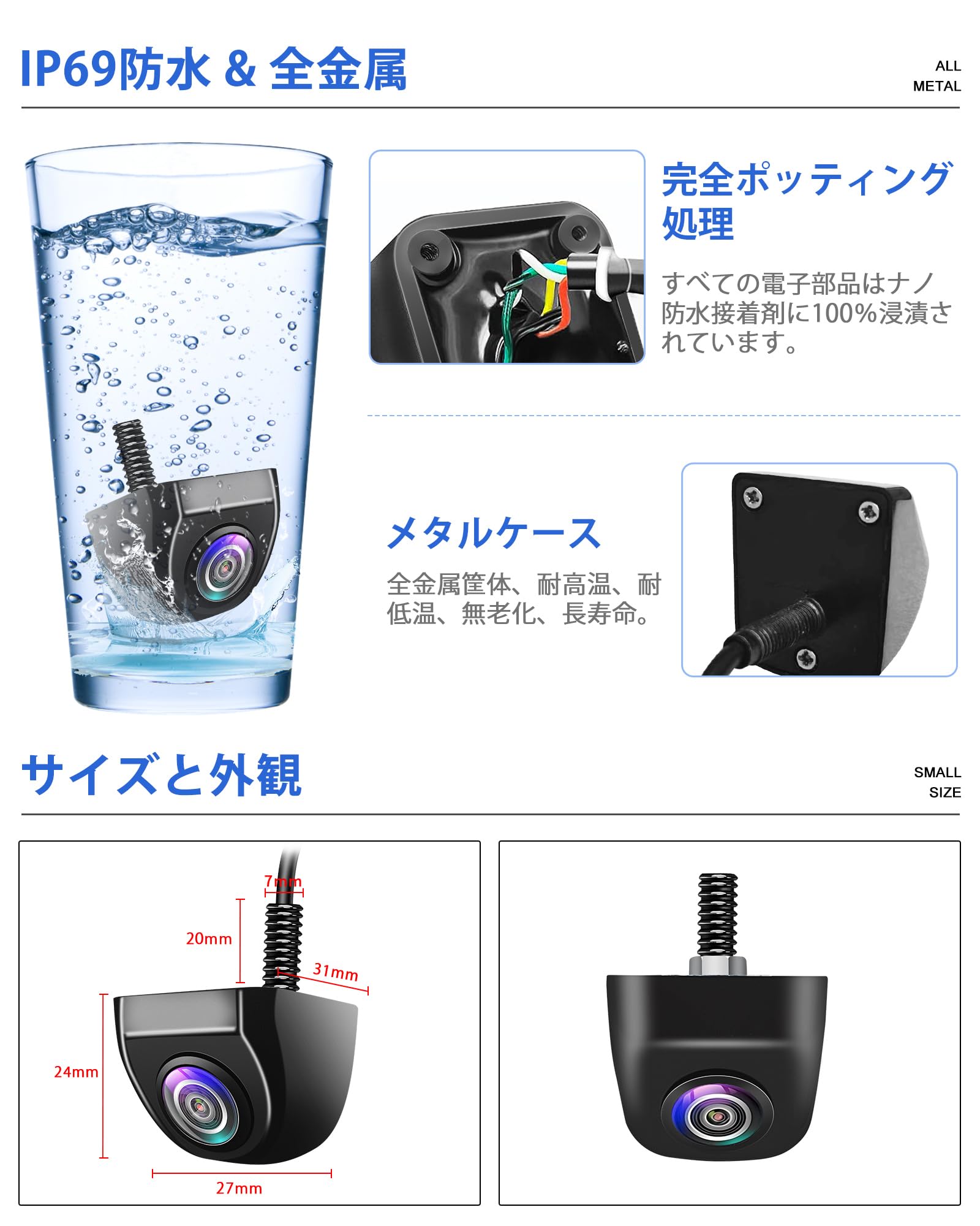 Amazon.co.jp: 【マルチ互換性改良】バックカメラ 車 リアカメラ CVBS