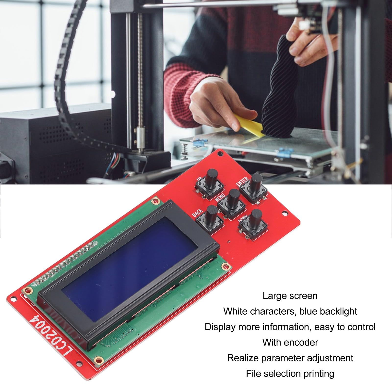 Drukarka 3D Reprap Inteligentny Kontroler Wyświetlacz LCD z inteligentną płytką Kontrolera dla Anet A8 A4 A2 A6 L E2