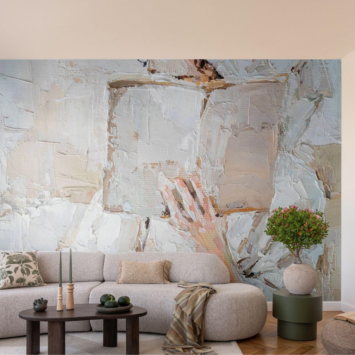 Fototapete 200x140cm Moderne Tapeten Abstrakt Menschen - 5514 - WF4 | Hallo Buch Minimalismus Deluxe Wand Dekoration Wandtapete Bildtapete Wohnzimmer Schlafzimmer Wanddeko Art Wallpaper