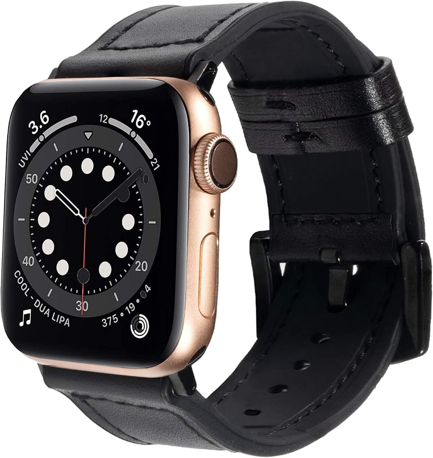 TOMAZON Compatible Apple Watch Band, Fashion Handmade Women iWatch Leather Strap Compatible Apple Watch Series 3 / 2 / 1 - Black 42mm