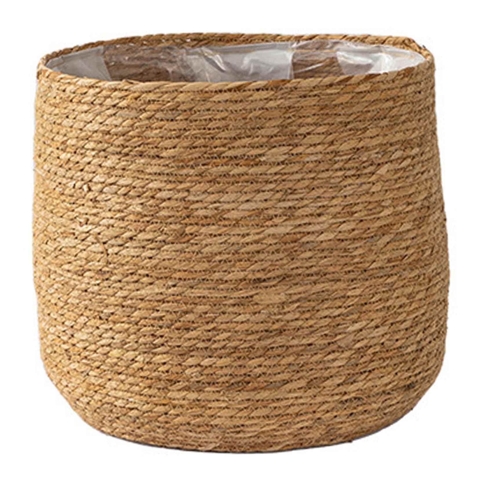 Pot de fleur en paille tissée, panier de jardinière en jonc mer 12 pouces, Vase en rotin en osier, organisateurs d'articles divers, bacs rangement, panier jardinière tissé à la main avec
