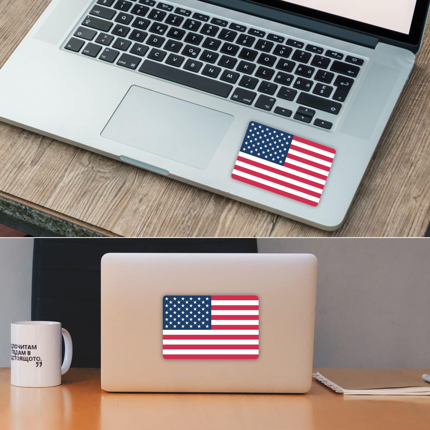 American US Flag Stickers - (Pack of 12) Large 6"x4" USA Patriotic Laminated Vinyl Bumper Decal for Car Truck Automotive Window Vehicles Motorcycle - Image 4