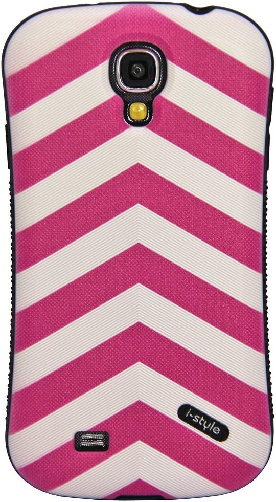 Huaxia Datacom Strip Design iFace Mall Anti-Shock Hybrid High Impact Case for Samsung Galaxy S4 SIV i9500 (not for S4 active) - Pink