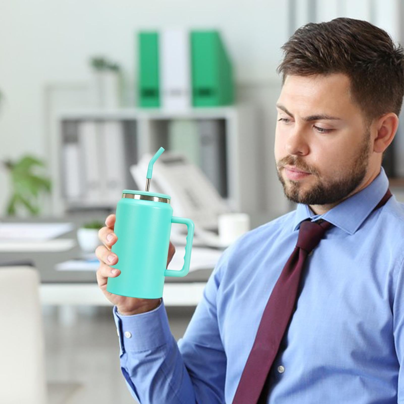 Generico 50 Unzen Edelstahlbecher | Wasserflasche