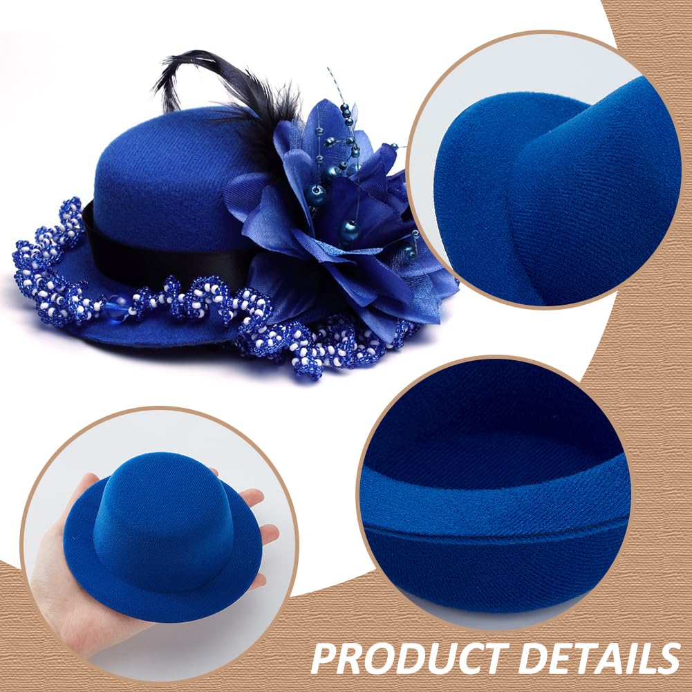 BENECREAT 6Pcs 6 Colors Fascinator Hat Base, Crafts Mini Hat 